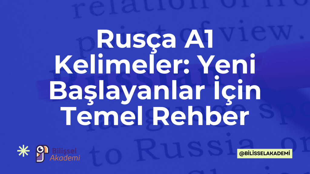 Rusça A1