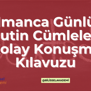 Almanca Günlük Rutin Cümleler