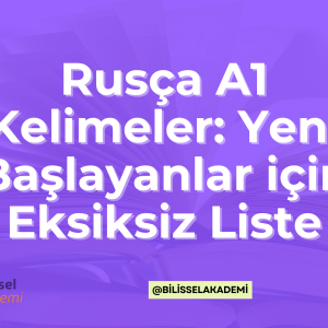 Rusça A1 Kelimeler