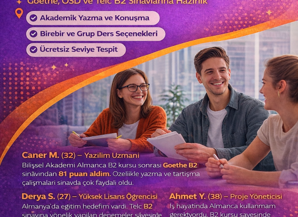 Bilişsel Akademi Almanca B2 kursu Ankara