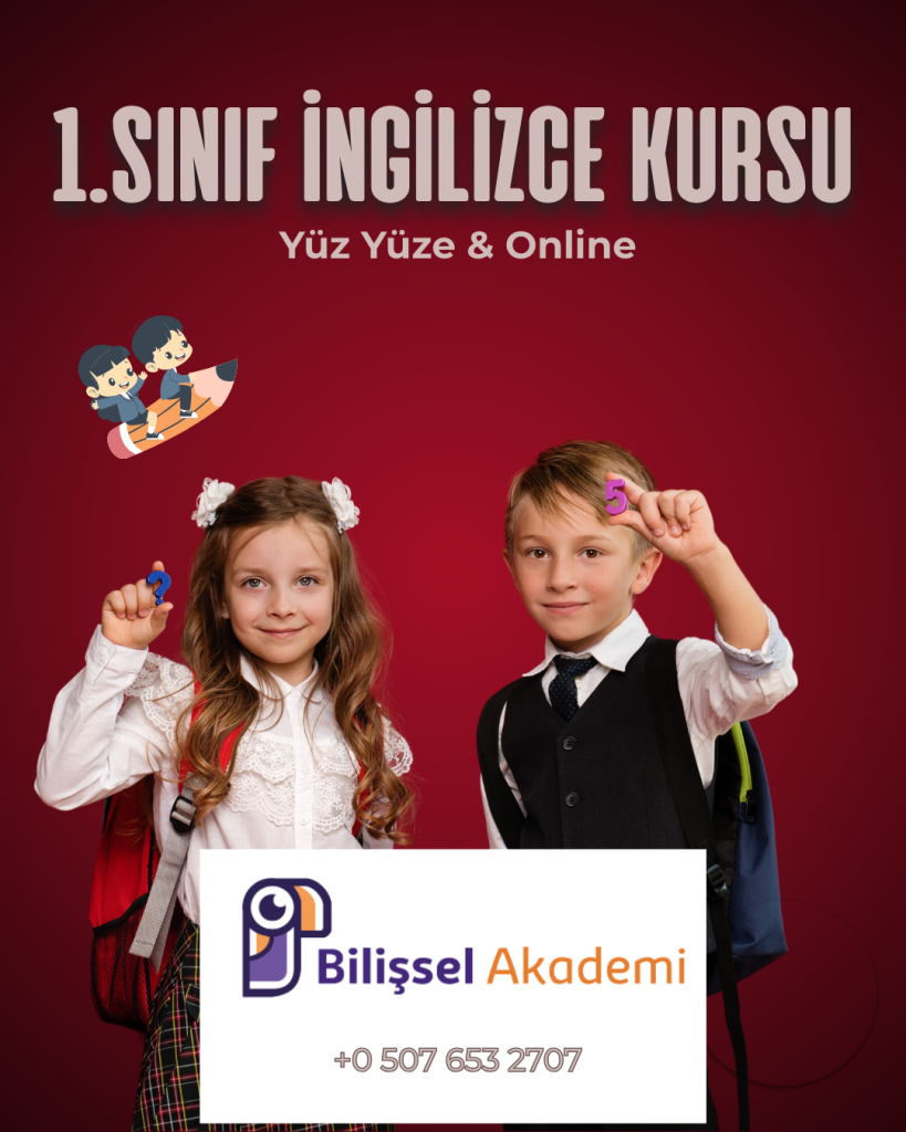 1. sınıf İngilizce kursu