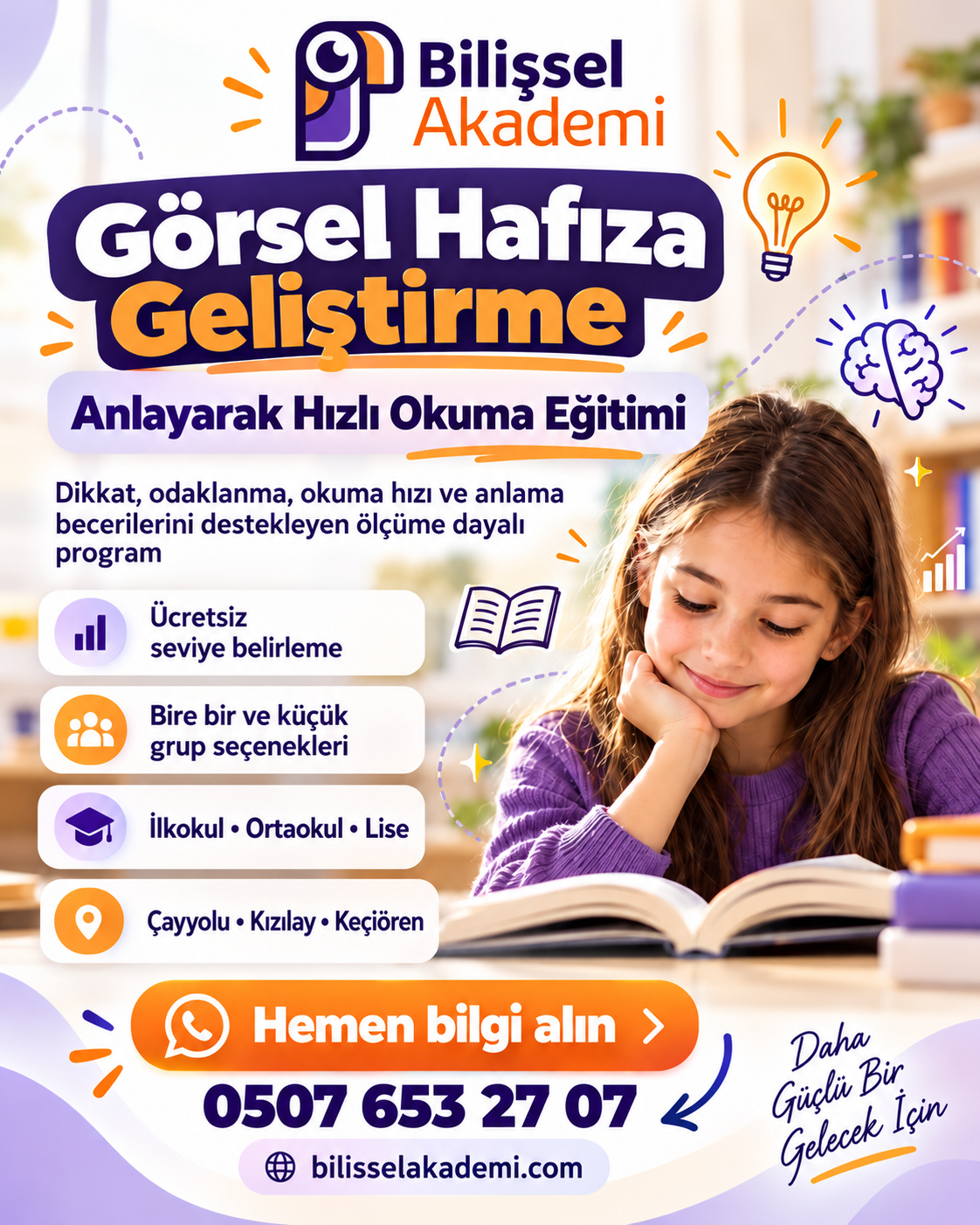 Görsel Hafıza Geliştirme ve Hızlı Okuma: Ankara'da Bilimsel, Ölçüme Dayalı Program