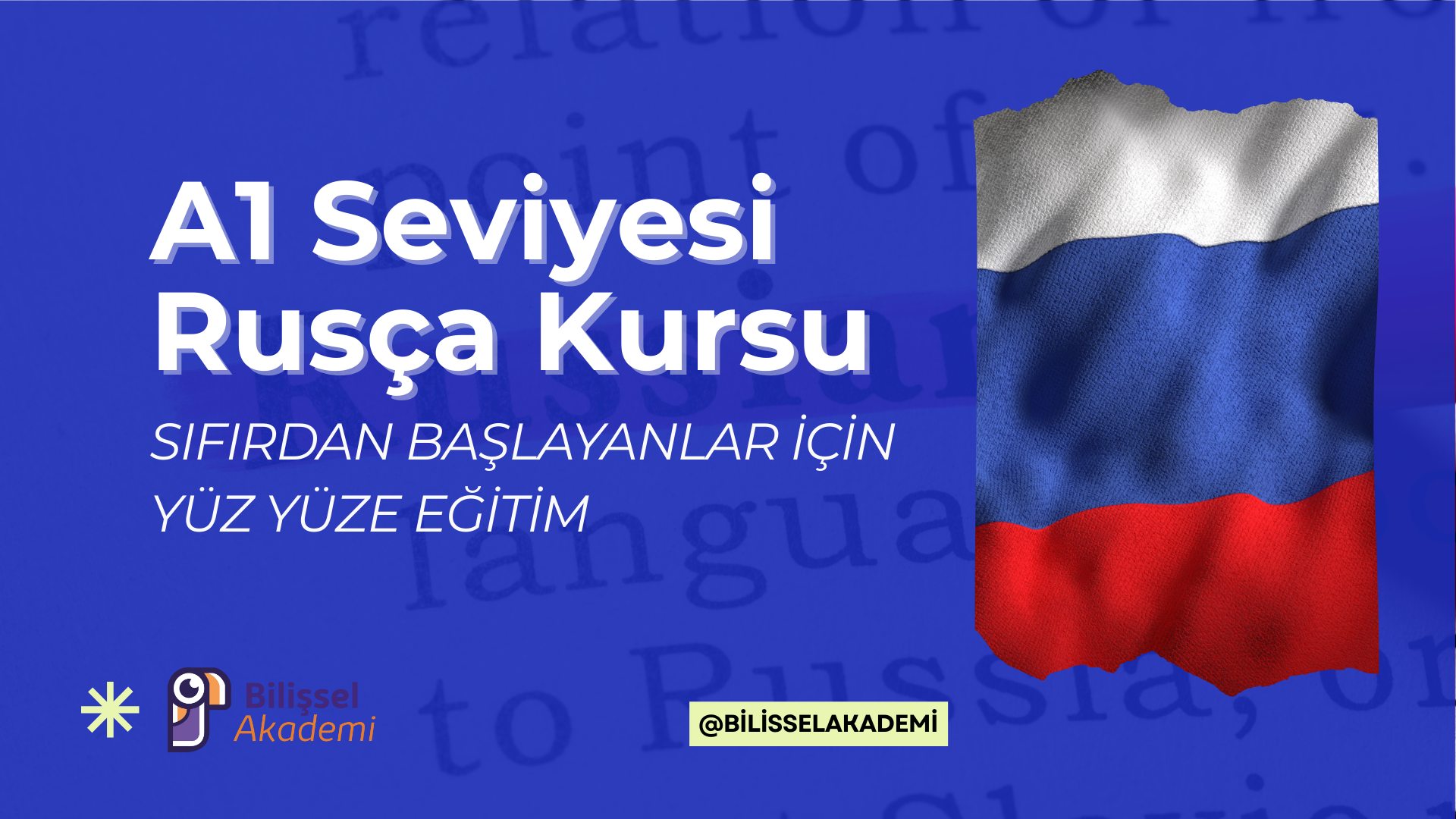 A1 Seviyesi Rusça Kursu