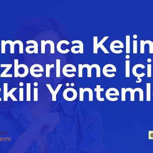 Almanca kelime ezberleme