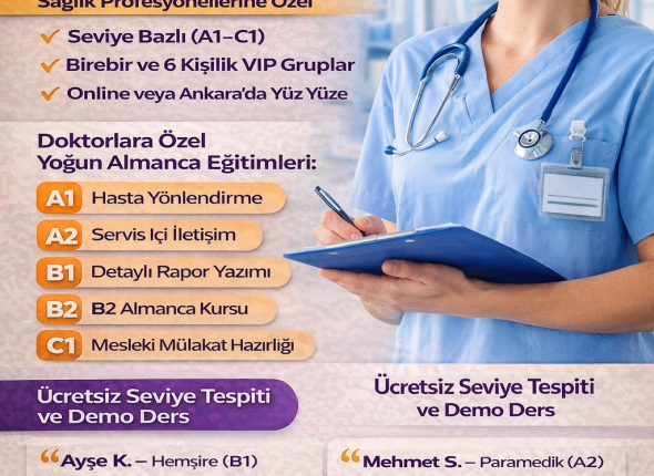 Sağlıkçılar için Almanca kursu