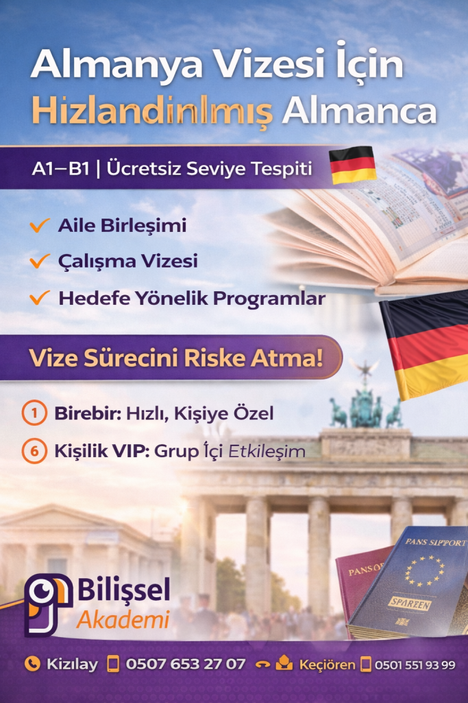 Almanya Vizesi İçin Hızlandırılmış Almanca